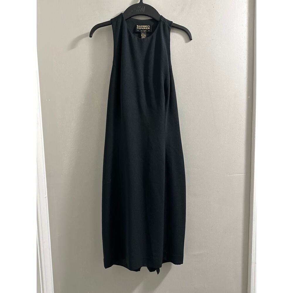 🔴kathryn conover by night Vintage mini black dress size 2